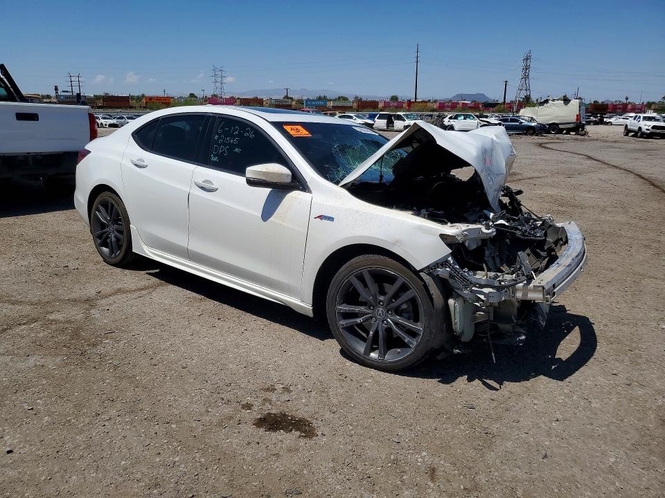 2020 Acura Tlx VIN 19UUB1F6XLA012363 COPART salvage auction — FRONT END, AZ - CERT OF TITLE - SALVAGE, sold $1,200 on 2026-07-31 (photo 4)