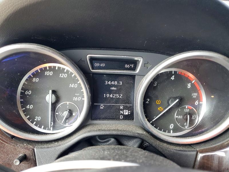 2012 Mercedes-benz M-klasse VIN 4JGDA2EBXCA025650 COPART salvage auction — MECHANICAL, In - Certificate Of Title, sold $4,300 on 2026-07-09 (photo 9)