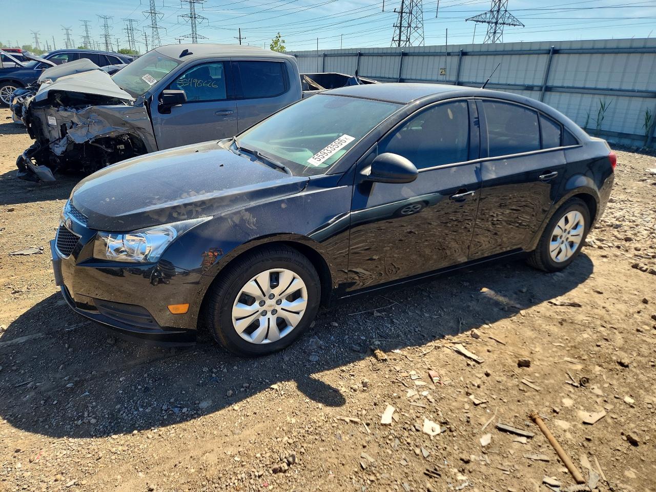 2014 Chevrolet Cruze VIN 1G1PA5SH7E7223753 COPART salvage auction — Side, IL - SALVAGE CERTIFICATE, sold $450 on 2026-07-09 (photo 1)