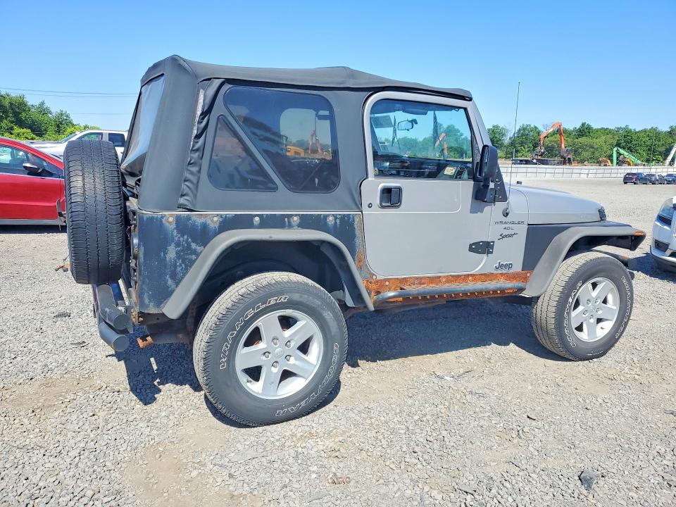 2001 Jeep Wrangler / VIN 1J4FA49S01P357071 COPART salvage auction — MINOR DENT/SCRATCHES, NJ - CERTIFICATE OF TITLE, sold $700 on 2026-07-21 (photo 3)