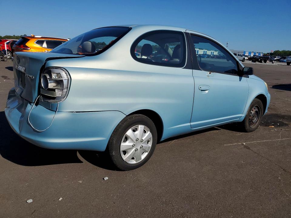 2003 Toyota Echo VIN JTDAT123430281393 COPART salvage auction — REAR END, Fl - Cert Of Title Slvg Rebuildable, sold $700 on 2026-07-06 (photo 3)