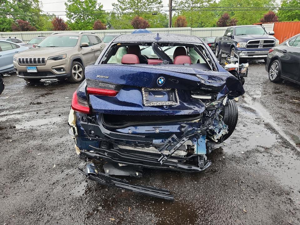 2022 BMW VIN WBA5P9C04NFM09489 COPART salvage auction — REAR END, Ct - Cert Of Title-Salvage, sold $525 on 2026-07-21 (photo 6)