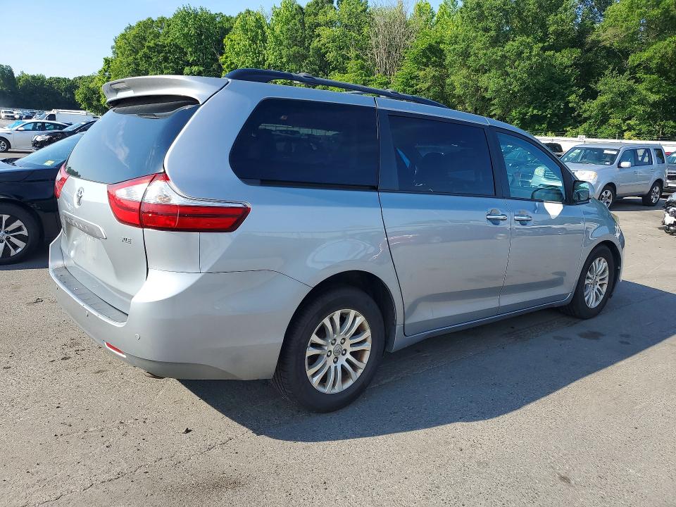 2017 Toyota Sienna VIN 5TDYZ3DC2HS830079 COPART salvage auction — FRONT END, Nj - Cert Of Title-Salvage, sold $1,600 on 2026-07-21 (photo 3)