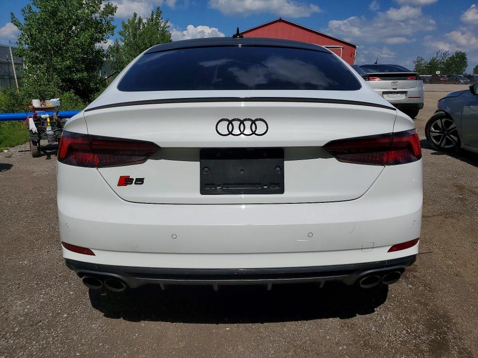 2018 Audi S5 VIN WAUC4CF59JA074841 COPART salvage auction — FRONT END, ON - PERMIT NO BRAND - UNFIT, sold $5,700 on 2026-07-21 (photo 6)
