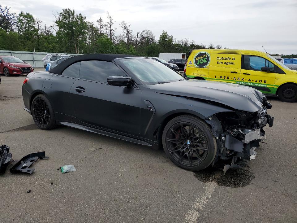 2024 BMW M4 VIN WBS33BA03RCP04695 COPART salvage auction — FRONT END, Ny - Mv-907A Salvage Certificate, sold $27,500 on 2026-07-20 (photo 4)