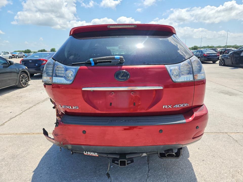 2008 Lexus Rx 400h VIN JTJHW31U082061916 COPART salvage auction — REAR END, La - Cert Of Title-Salvage, sold $575 on 2026-07-08 (photo 6)