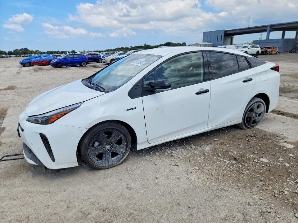 2022 Toyota Prius VIN JTDKAMFU0N3167701 COPART salvage auction — SIDE, FL - CERT OF TITLE SLVG REBUILDABLE, sold $4,950 on 2026-07-30 (photo 1)