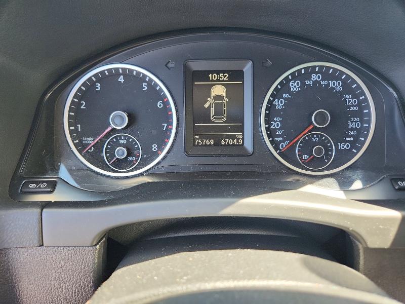 2014 Volkswagen Tiguan VIN WVGBV3AX7EW559231 COPART salvage auction — REAR END, Or - Salvage Title Certificate, sold $1,450 on 2026-07-27 (photo 9)