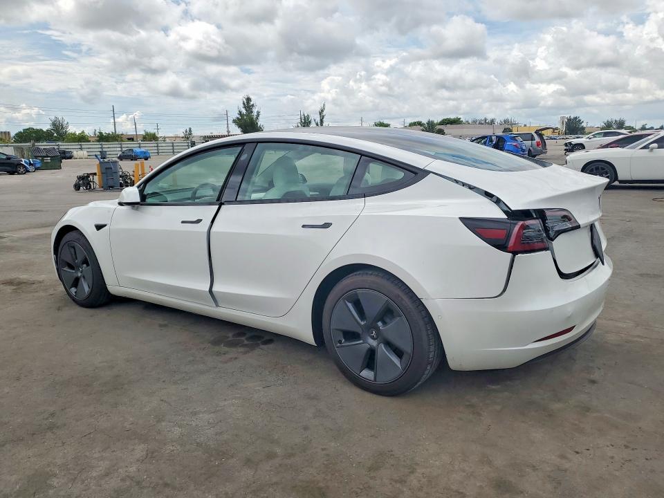 2021 Tesla Model 3 VIN 5YJ3E1EA7MF973146 COPART salvage auction — REAR END, Fl - Cert Of Title Slvg Rebuildable, sold $7,900 on 2026-07-15 (photo 2)