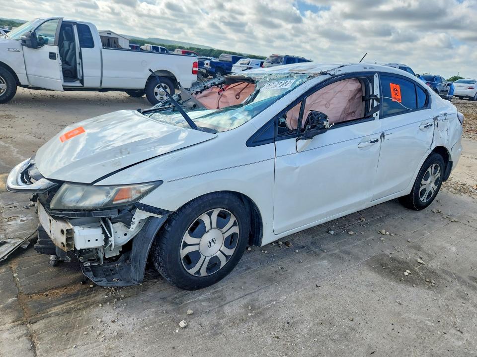 2013 Honda Civic VIN 19XFB4F32DE002861 COPART salvage auction — ROLLOVER, Tx - Salvage Vehicle Title, sold $625 on 2026-07-02 (photo 1)