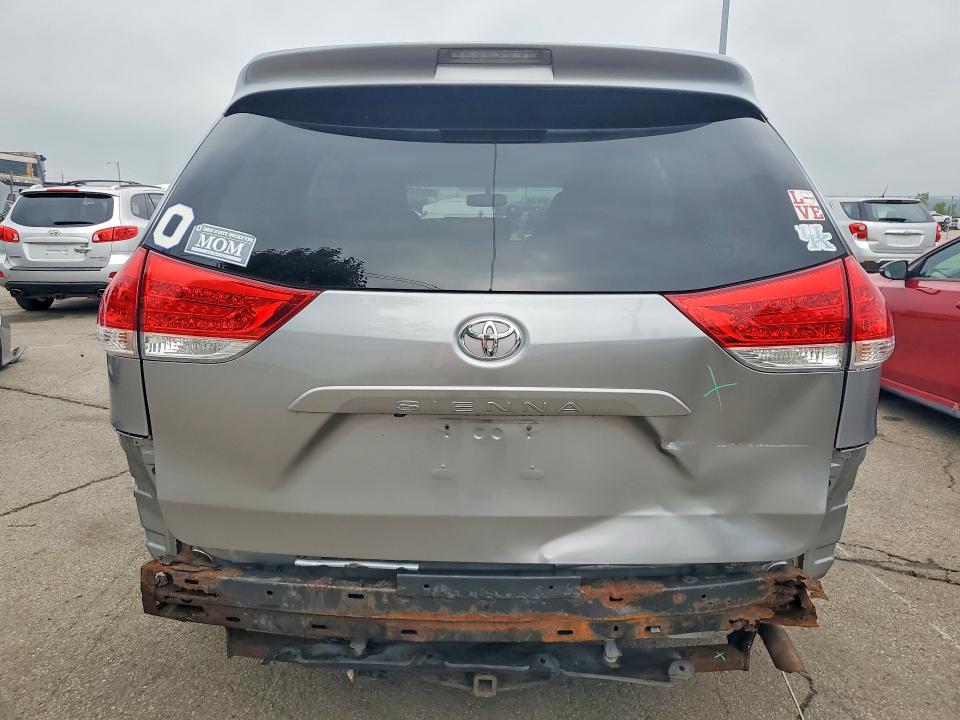 2011 Toyota Sienna VIN 5TDKK3DC5BS163915 COPART salvage auction — REAR END, Oh - Cert Of Title-Salvage, sold $2,100 on 2026-07-06 (photo 6)