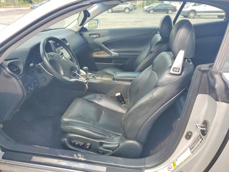 2010 Lexus Is VIN JTHFF2C20A2501170 COPART salvage auction — FRONT END, PA - CERTIFICATE OF SALVAGE, sold $500 on 2026-07-20 (photo 7)