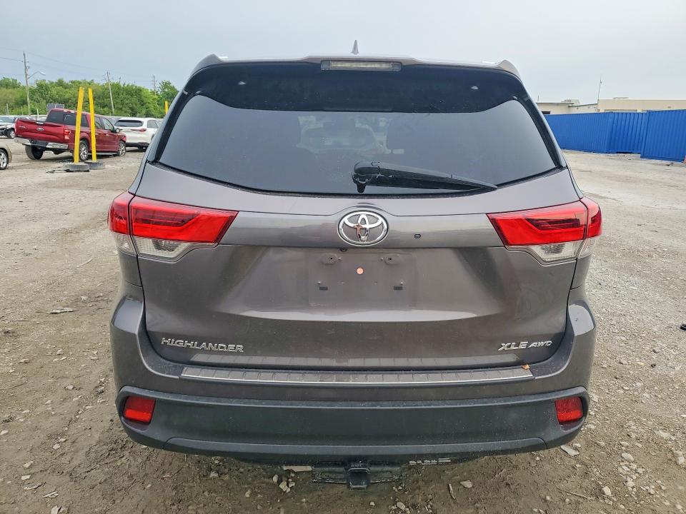 2019 Toyota Highlander VIN 5TDJZRFH5KS942086 COPART salvage auction — FRONT END, In - Cert Of Title-Salvage Title, sold $10,700 on 2026-07-24 (photo 6)