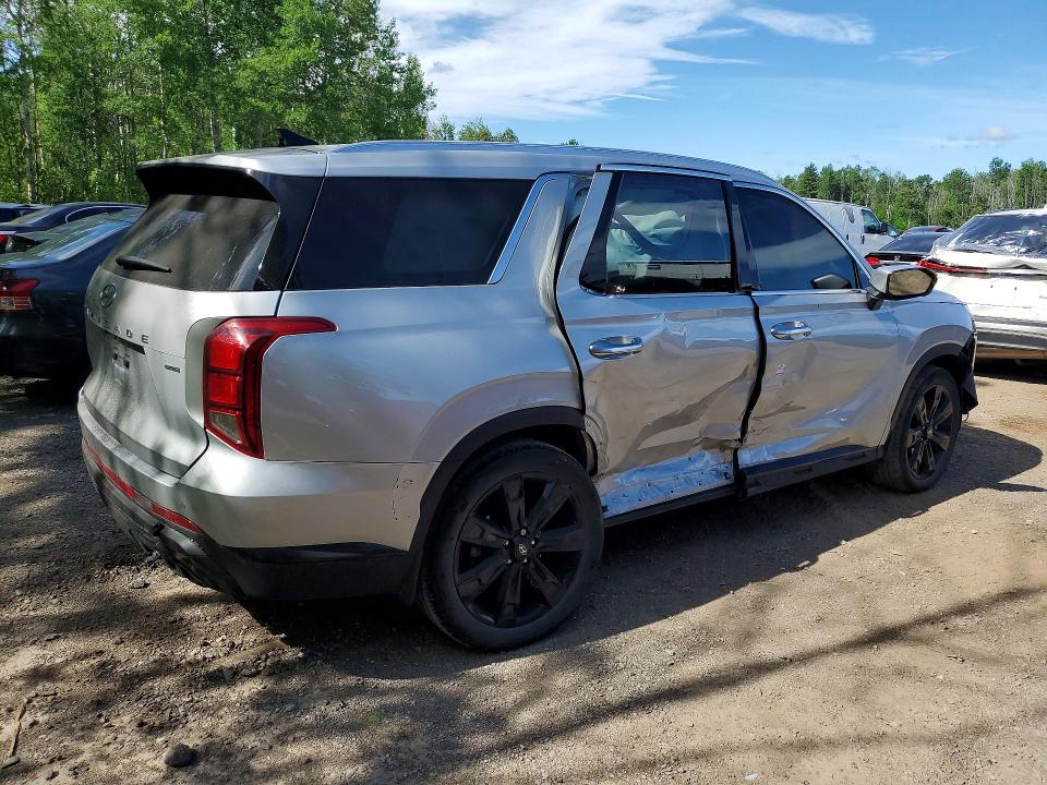 2023 Hyundai Palisade VIN KM8R3DGE9PU574702 COPART salvage auction — SIDE, ON - PERMIT NO BRAND - UNFIT, sold $6,300 on 2026-07-21 (photo 3)