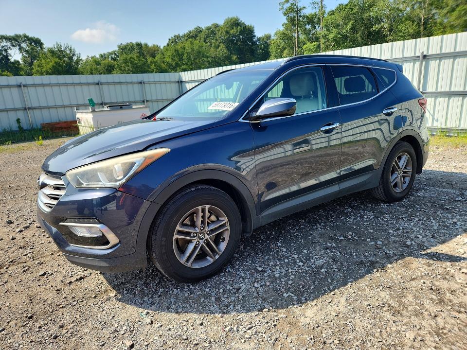 2017 Hyundai Santa fe VIN 5NMZU3LB0HH008220 COPART salvage auction — FRONT END, Sc - Cert Of Title-Salvage, sold $1,950 on 2026-07-28 (photo 1)