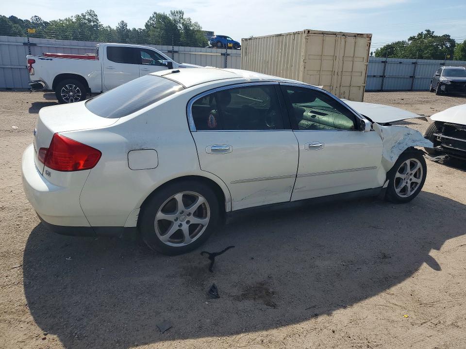 2004 Infiniti G VIN JNKCV51E34M613667 COPART salvage auction — ROLLOVER, Al - Cert Of Title-Salvage Title, sold $275 on 2026-07-02 (photo 3)