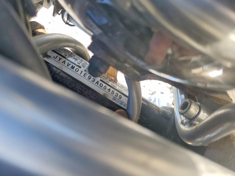 2003 Yamaha Xv VIN JYAVM01E93A054539 COPART salvage auction — FRONT END, Nv - Salvage Title, sold $20 on 2026-07-30 (photo 9)