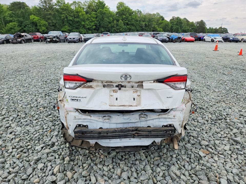 2021 Toyota Corolla VIN 5YFEPMAE0MP188453 COPART salvage auction — REAR END, Nc - Salvage Certificate Of Title, sold $175 on 2026-07-29 (photo 6)