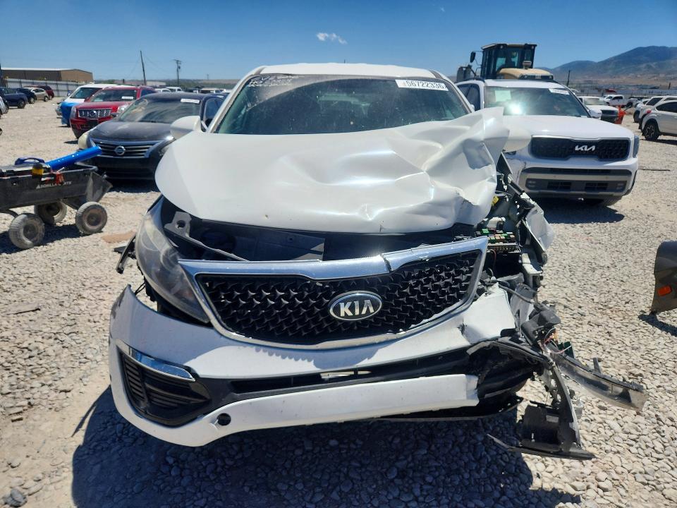 2016 Kia Sportage VIN KNDPBCAC7G7870154 COPART salvage auction — FRONT END, Ut - Salvage Certificate, sold $150 on 2026-07-10 (photo 5)