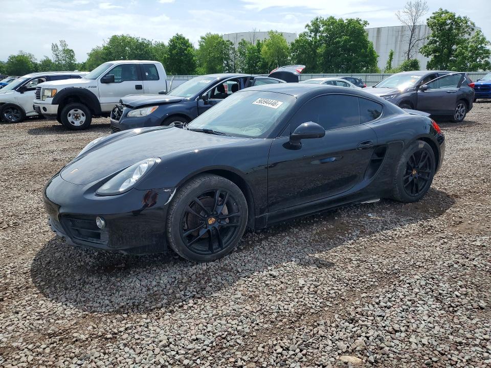 2015 Porsche Cayman VIN WP0AA2A88FK161503 COPART salvage auction — FRONT END, Ny - Mv-907A Salvage Certificate, sold $15,900 on 2026-08-19 (photo 1)