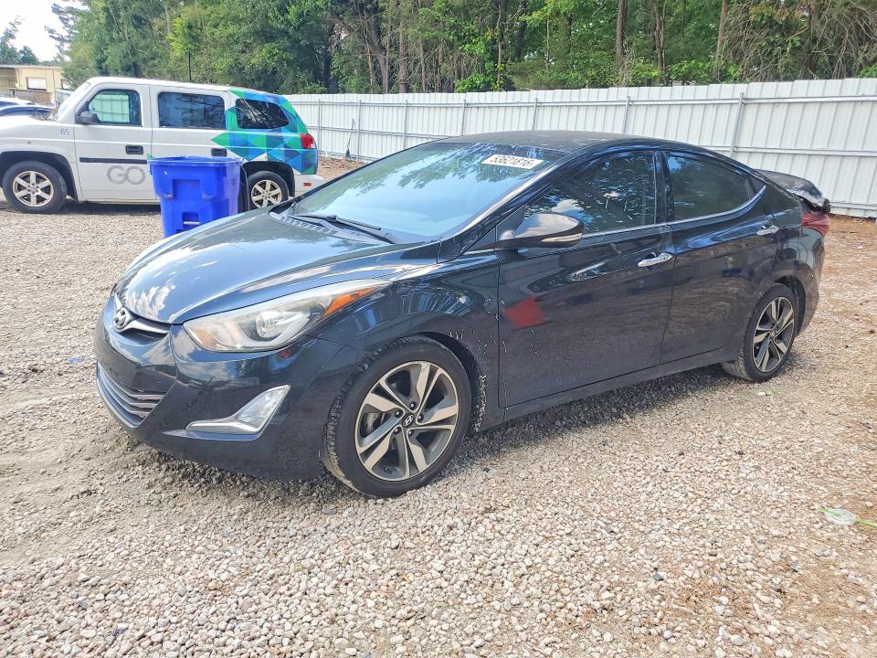 2016 Hyundai Elantra VIN KMHDH4AE2GU520906 COPART salvage auction — REAR END, Sc - Cert Of Title-Salvage, sold $850 on 2026-07-24 (photo 1)