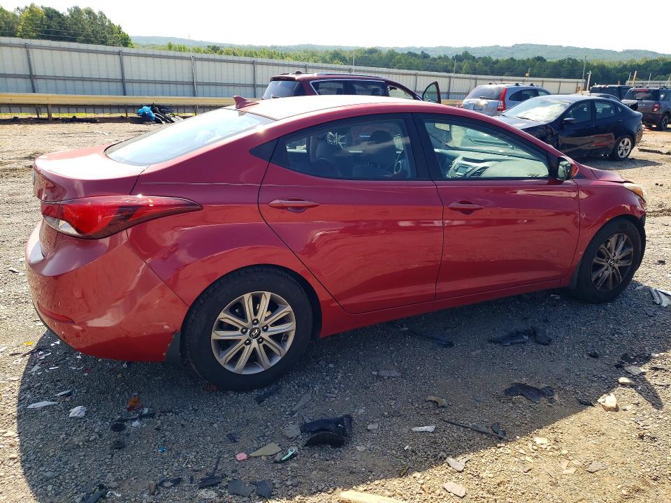 2015 Hyundai Elantra VIN KMHDH4AE9FU277822 COPART salvage auction — FRONT END, Va - Cert Of Title - Salvage, sold $750 on 2026-07-10 (photo 3)