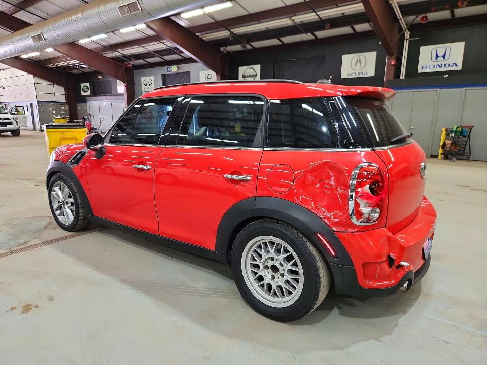 2012 Mini Cooper VIN WMWZC3C54CWL88095 COPART salvage auction — REAR END, Ma - Cert Of Title-Salvage, sold $450 on 2026-07-23 (photo 2)