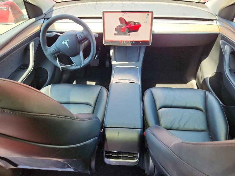 2024 Tesla Model y VIN 7SAYGAEE5RF015930 COPART salvage auction — FRONT END, Ca - Salvage Certificate, sold $5,700 on 2026-07-28 (photo 8)