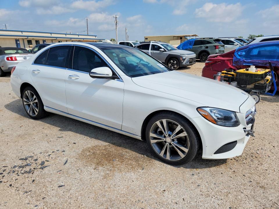 2017 Mercedes-benz C class VIN 55SWF4JB5HU189451 COPART salvage auction — FRONT END, Tx - Certificate Of Title, sold $3,000 on 2026-07-09 (photo 4)