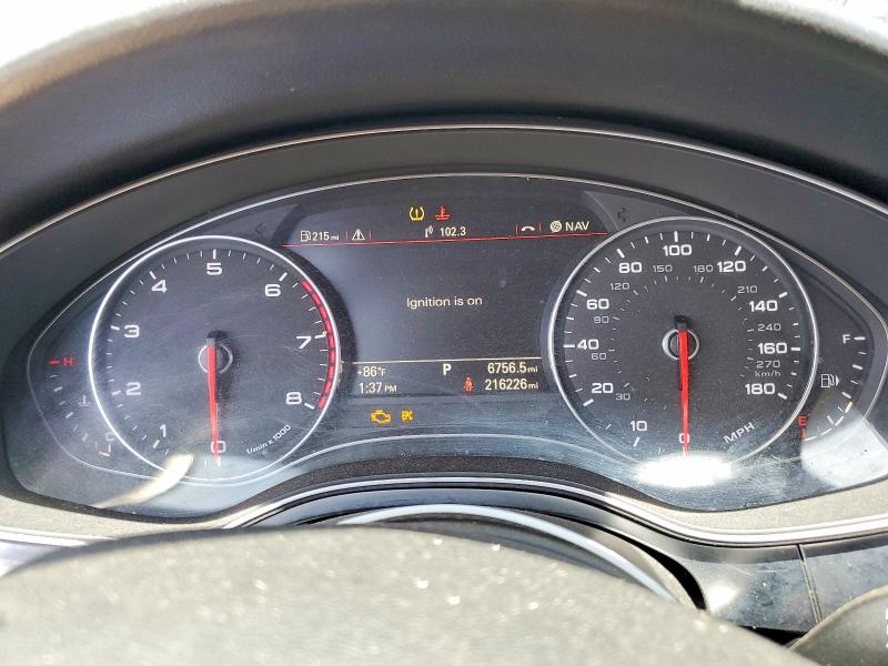 2012 Audi A6 VIN WAUDFAFC4CN093682 COPART salvage auction — MINOR DENT/SCRATCHES, Ca - App For Dup Clean Or Ac, sold $675 on 2026-07-02 (photo 9)