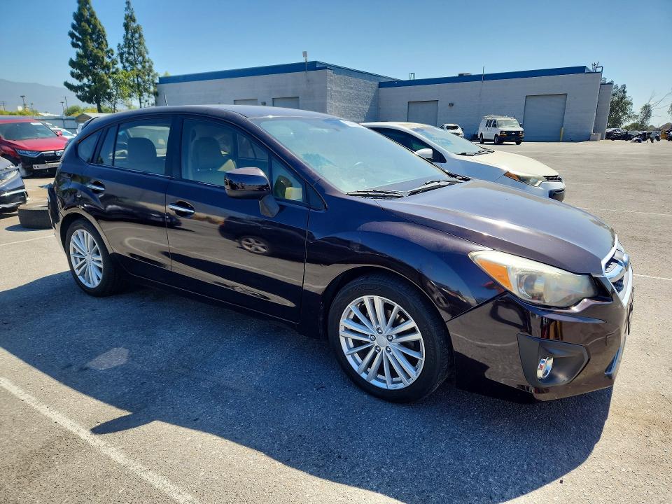 2012 Subaru Impreza VIN JF1GPAG63CH244893 COPART salvage auction — REAR END, Ca - Salvage Certificate, sold $800 on 2026-07-21 (photo 4)