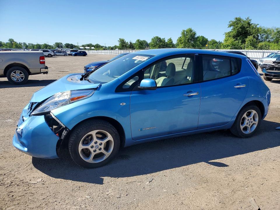 2012 Nissan Leaf VIN JN1AZ0CP7CT016088 COPART salvage auction — FRONT END, On - Permit Salvage, sold $400 on 2026-07-14 (photo 1)