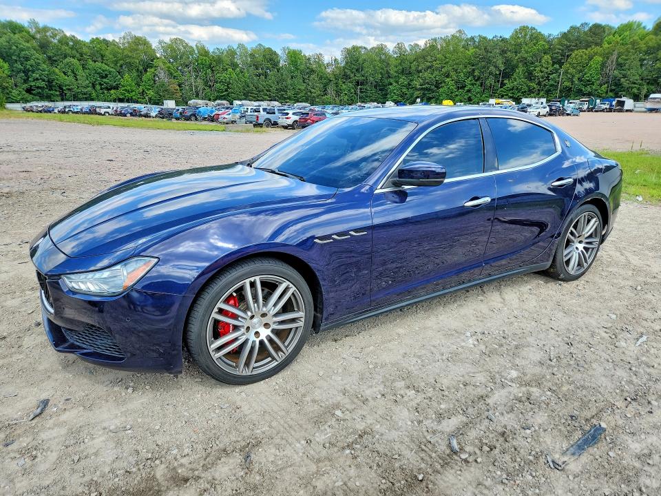 2017 Maserati Ghibli VIN ZAM57RSLXH1205243 COPART salvage auction — MINOR DENT/SCRATCHES, Va - Certificate Of Title (P), sold $8,400 on 2026-07-27 (photo 1)