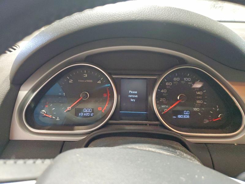 2013 Audi Q7 VIN WA1VMAFE2DD009097 COPART salvage auction — BURN, Pa - Non Public Clean Title, sold $600 on 2026-07-29 (photo 9)