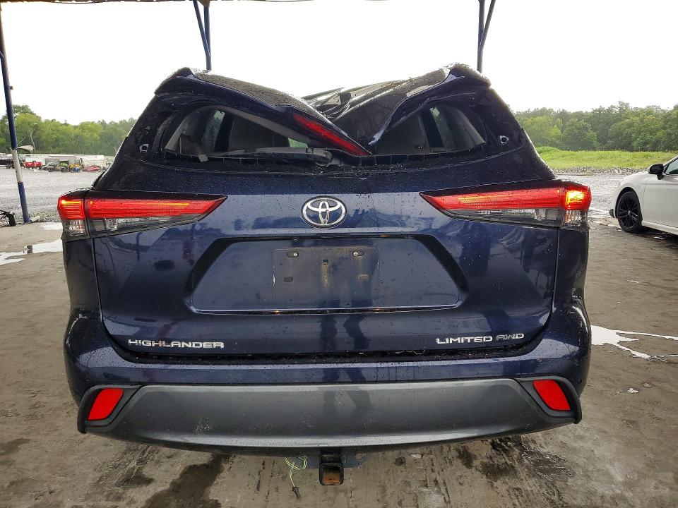2020 Toyota Highlander VIN 5TDDZRBHXLS042403 COPART salvage auction — ROOF, Ga - Cert Of Title-Salvage, sold $13,900 on 2026-07-30 (photo 6)