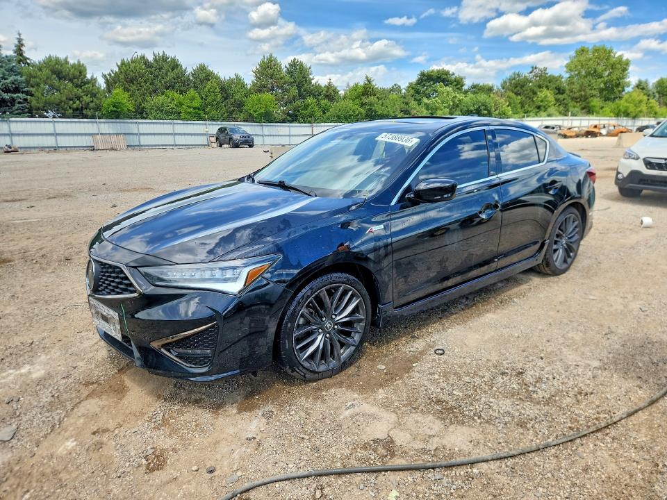 2022 Acura Ilx VIN 19UDE2F87NA001161 COPART salvage auction — VANDALISM, Il - Salvage Certificate, sold $11,200 on 2026-07-16 (photo 1)