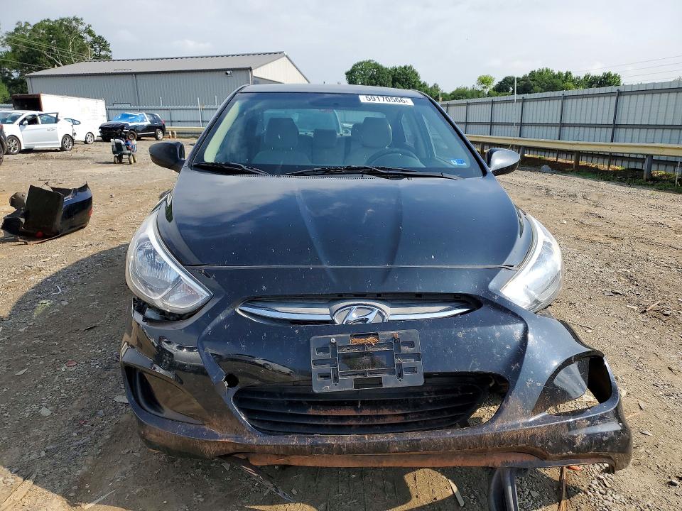 2017 Hyundai Accent VIN KMHCT4AE6HU353767 COPART salvage auction — FRONT END, Va - Cert Of Title - Salvage, sold $625 on 2026-07-10 (photo 5)