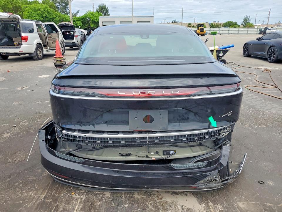 2025 Lucid Air VIN 50EA1PGA8SA003519 COPART salvage auction — REAR END, Fl - Certificate Of Destruction, sold $8,100 on 2026-07-13 (photo 6)