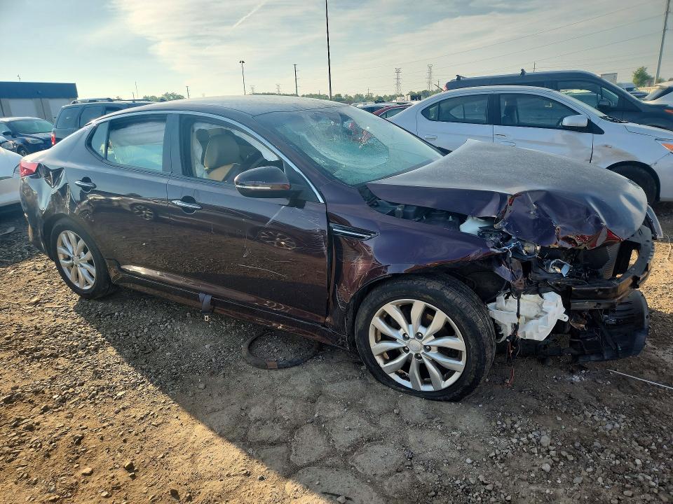 2014 Kia Optima VIN 5XXGN4A79EG288660 COPART salvage auction — FRONT END, Mi - Certificate Of Title, sold $325 on 2026-07-28 (photo 4)