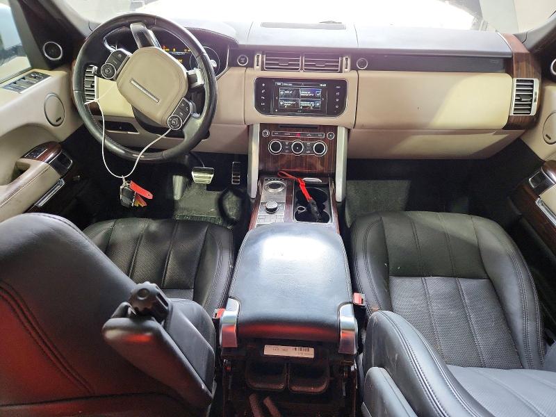 2016 Land rover RANGE ROVER VIN SALGS2EF6GA290274 COPART salvage auction — NORMAL WEAR, In - Certificate Of Title, sold $3,450 on 2026-07-27 (photo 8)
