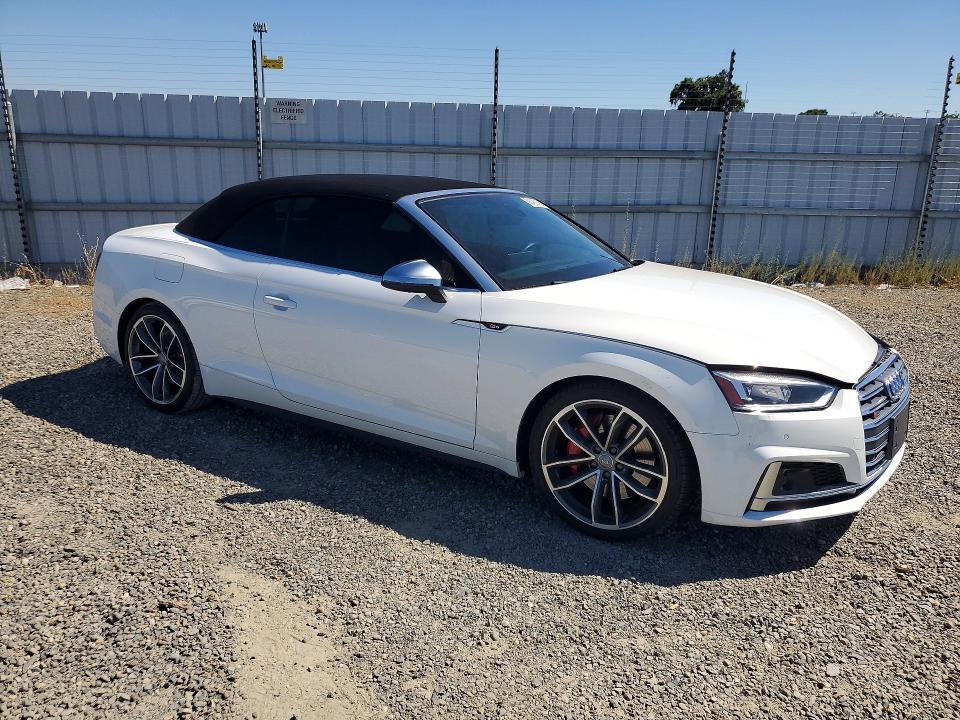 2018 Audi Rs5 VIN WAU24GF54JN021301 COPART salvage auction — FRONT END, Ca - Salvage Certificate, sold $6,600 on 2026-07-23 (photo 4)