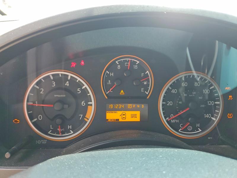 2012 Nissan TITAN VIN 1N6BA0ED7CN327694 COPART salvage auction — FRONT END, GA - CERT OF TITLE-SALVAGE, sold $275 on 2026-07-28 (photo 9)