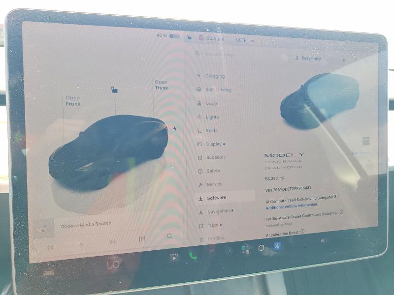 2023 Tesla Model y VIN 7SAYGDEE2PF766482 COPART salvage auction — FRONT END, In - Cert Of Title-Salvage Title, sold $7,500 on 2026-07-28 (photo 9)