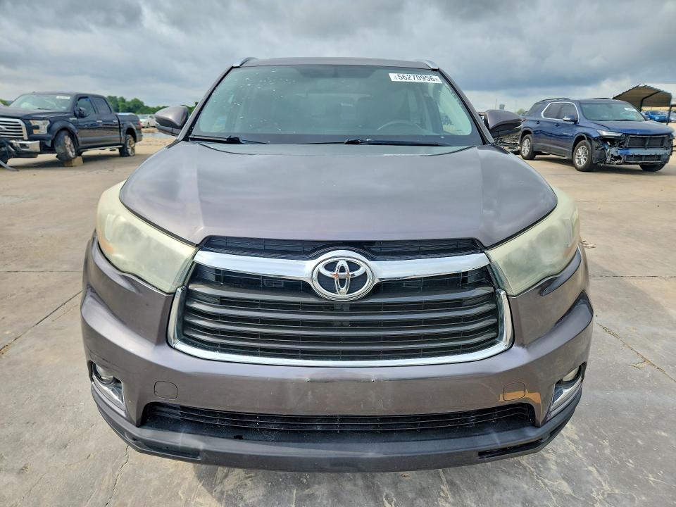 2015 Toyota VIN 5TDDKRFH8FS118042 COPART salvage auction — SIDE, Il - Salvage Certificate, sold $175 on 2026-07-30 (photo 5)