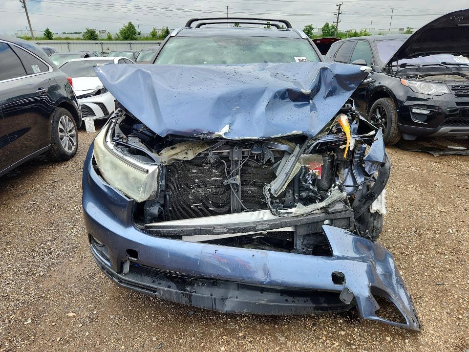 2016 Toyota Highlander VIN 5TDJKRFH5GS290243 COPART salvage auction — FRONT END, IL - SALVAGE CERTIFICATE, sold $5,300 on 2026-07-28 (photo 5)