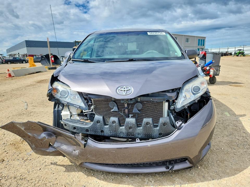 2011 Toyota Sienna VIN 5TDYK3DC0BS053591 COPART salvage auction — FRONT END, AB - BOS - SALVAGE, sold $2,000 on 2026-07-16 (photo 5)
