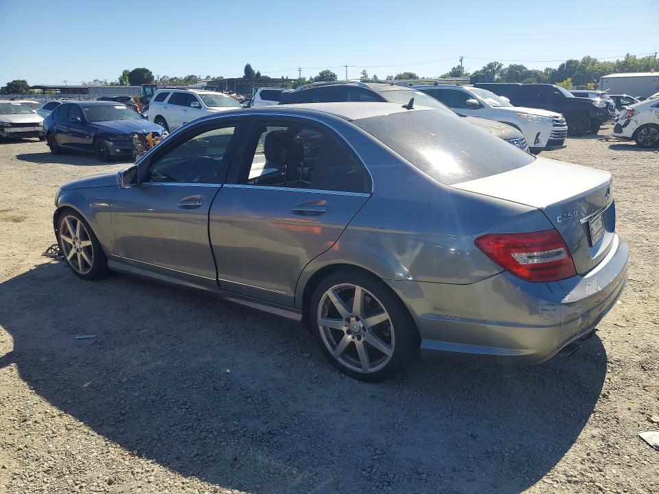 2013 Mercedes-benz C-klasse VIN WDDGF4HB2DR274222 COPART salvage auction — FRONT END, Ca - Salvage Certificate, sold $450 on 2026-07-23 (photo 2)