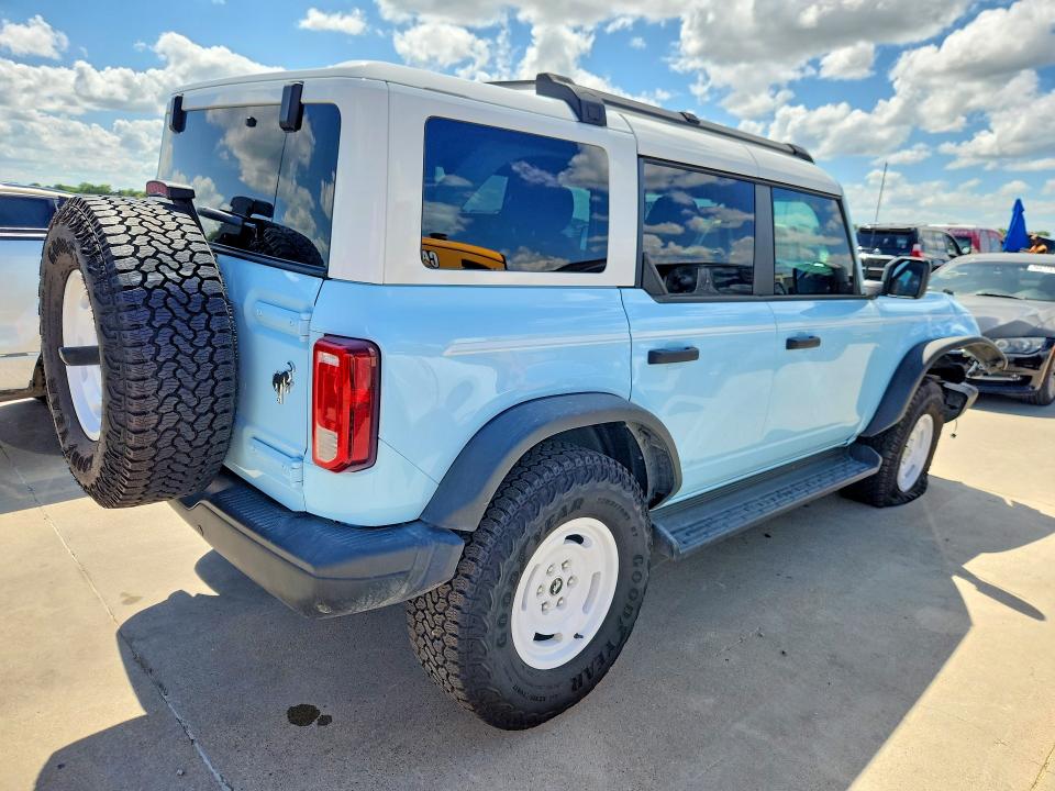 2025 Ford Bronco VIN 1FMEE4DP4SLA43081 COPART salvage auction — FRONT END, Tx - Salvage Vehicle Title, sold $23,300 on 2026-07-02 (photo 3)
