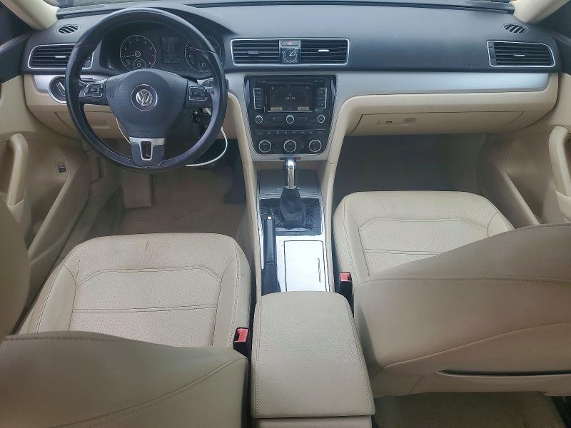 2012 Volkswagen Passat VIN 1VWBP7A34CC030589 COPART salvage auction — FRONT END, Ri - Salvage Certificate Of Title, sold $125 on 2026-07-28 (photo 8)
