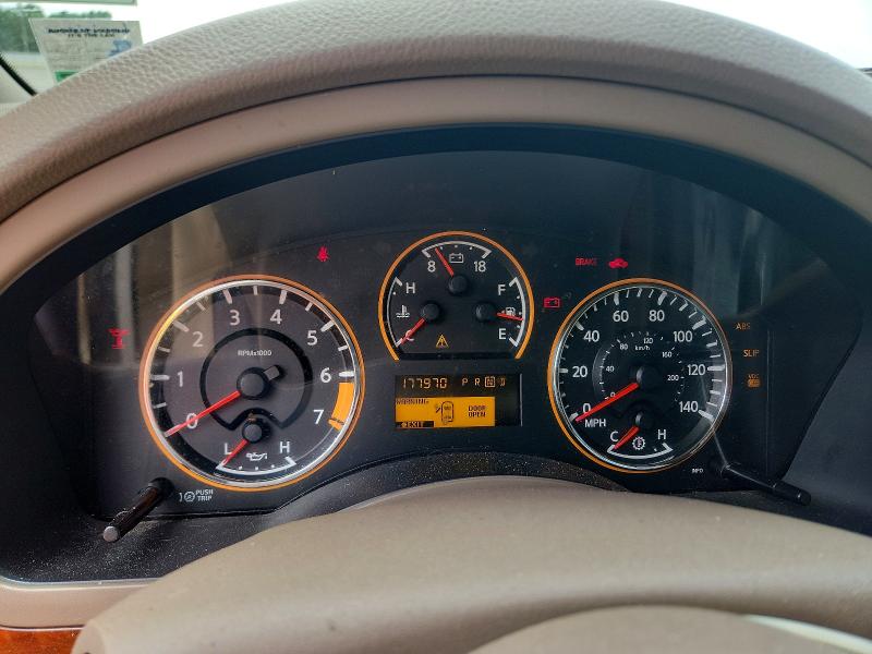 2011 Nissan Armada VIN 5N1BA0NDXBN601144 COPART salvage auction — MINOR DENT/SCRATCHES, La - Cert Of Title-Salvage, sold $1,350 on 2026-07-02 (photo 9)